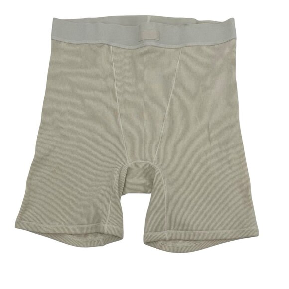 Skims Women's Size Small Soft Cotton Rib Boxer In Bone NWT (PN-HWS-0042) FLAWS - Picture 1 of 7